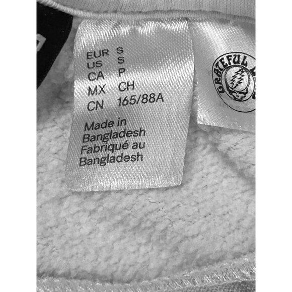 Grateful Dead Tie-Dye Graphic Sweatshirt Divided By H&M Skeleton & Roses Size S - Picture 8 of 14